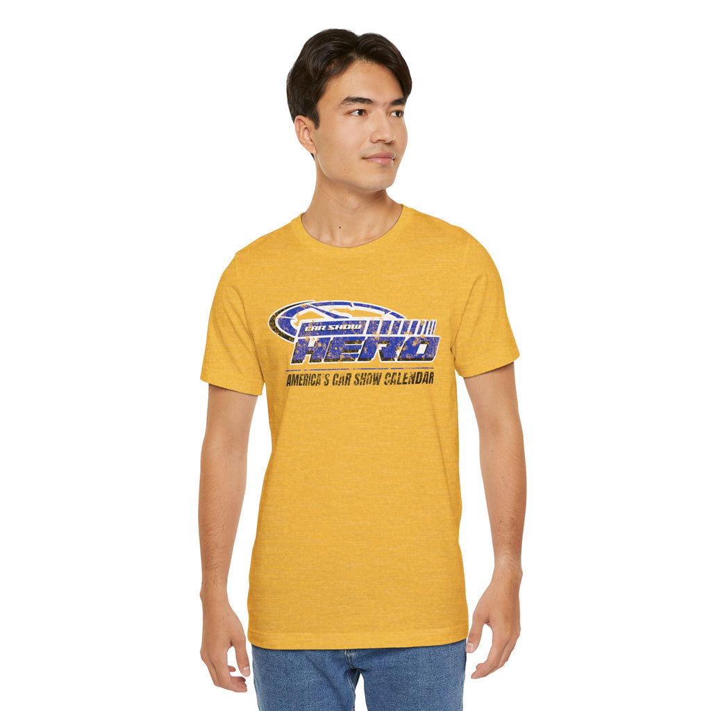 Car Show Hero Vintage Logo Tee – Royal Blue