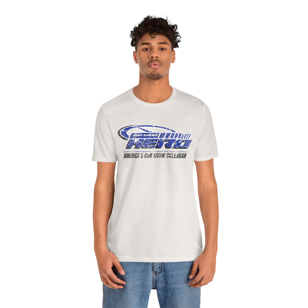 Car Show Hero Vintage Logo Tee – Royal Blue