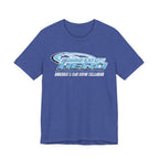 Car Show Hero Vintage Logo Tee – Baby Blue