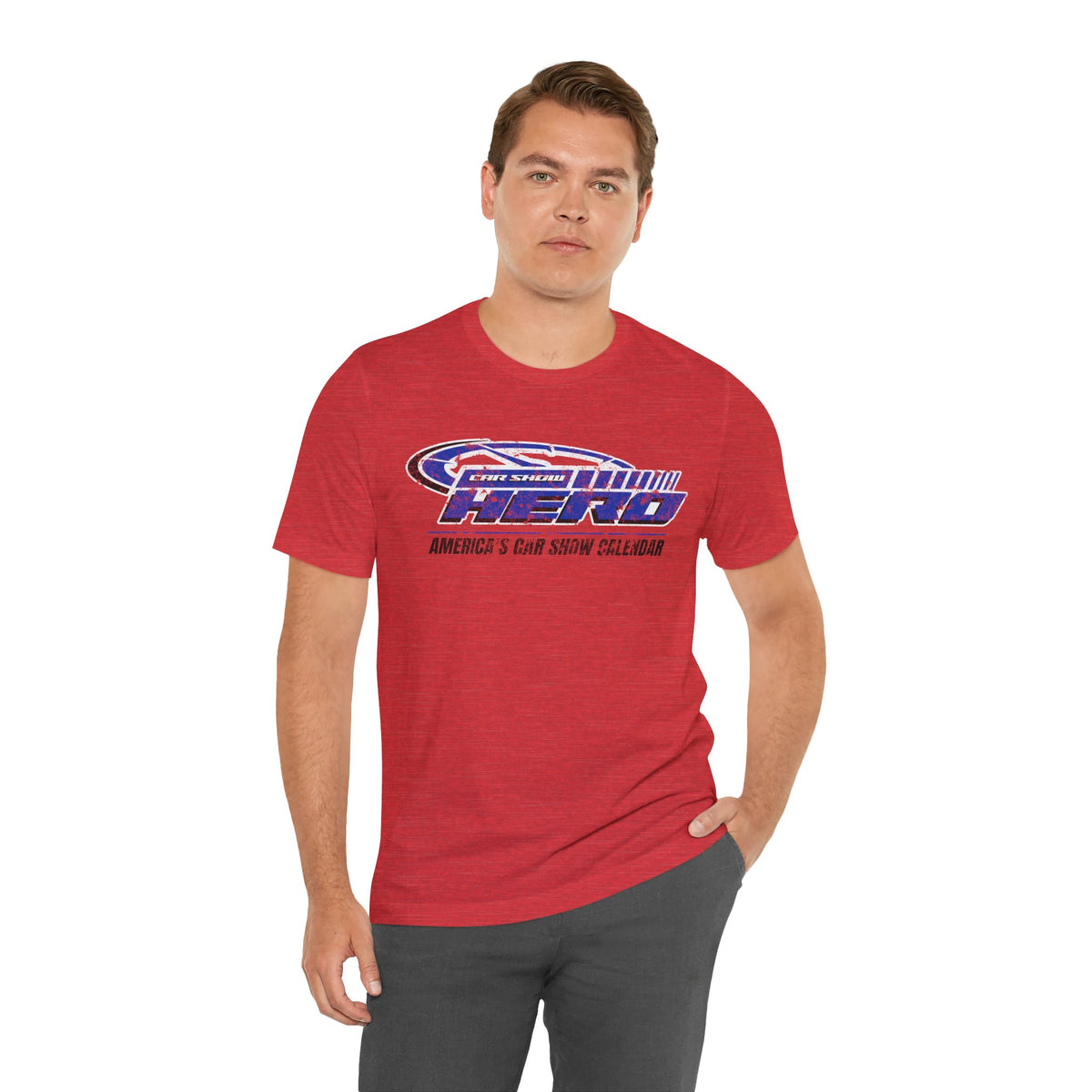 Car Show Hero Vintage Logo Tee – Royal Blue