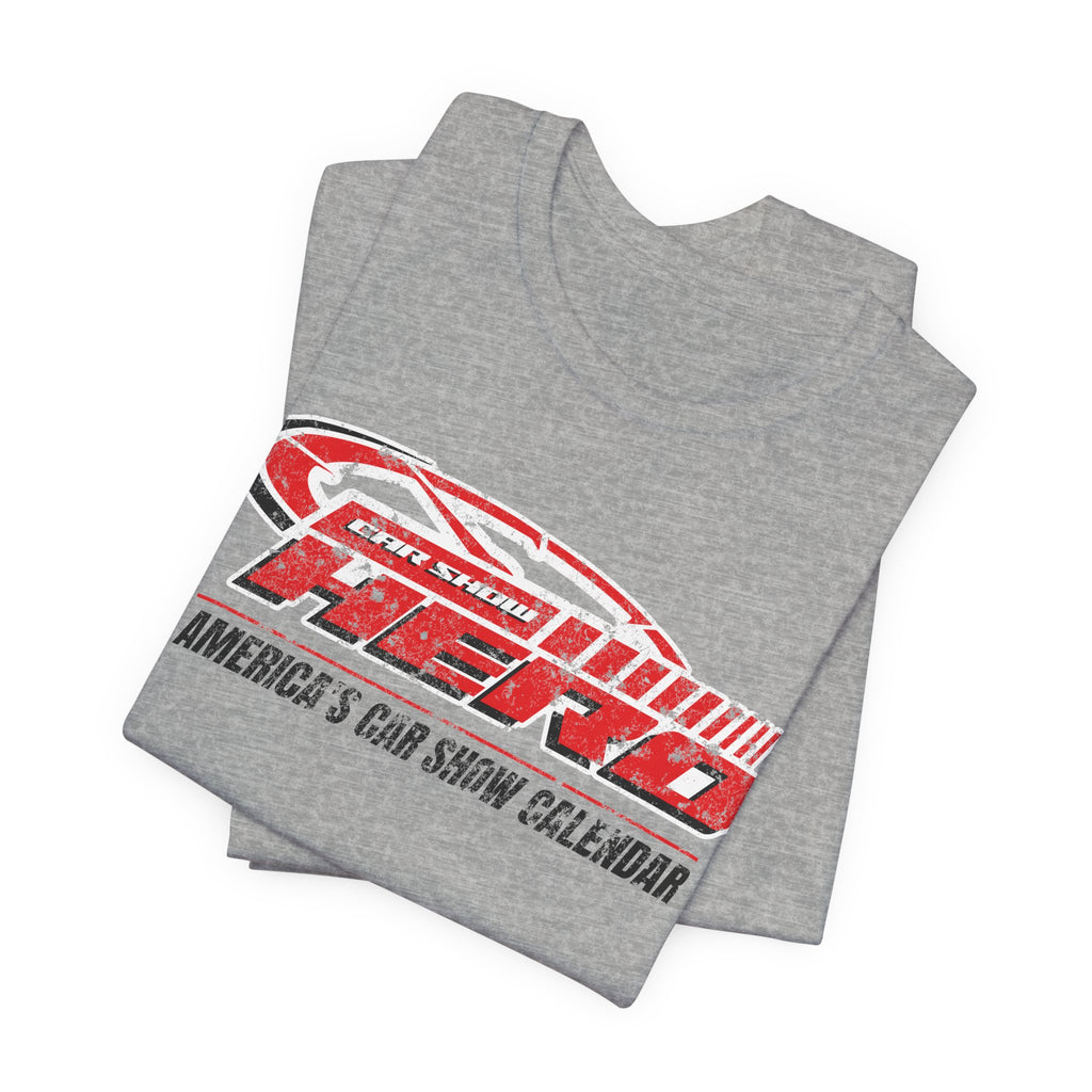 Car Show Hero Vintage Logo Tee – Red