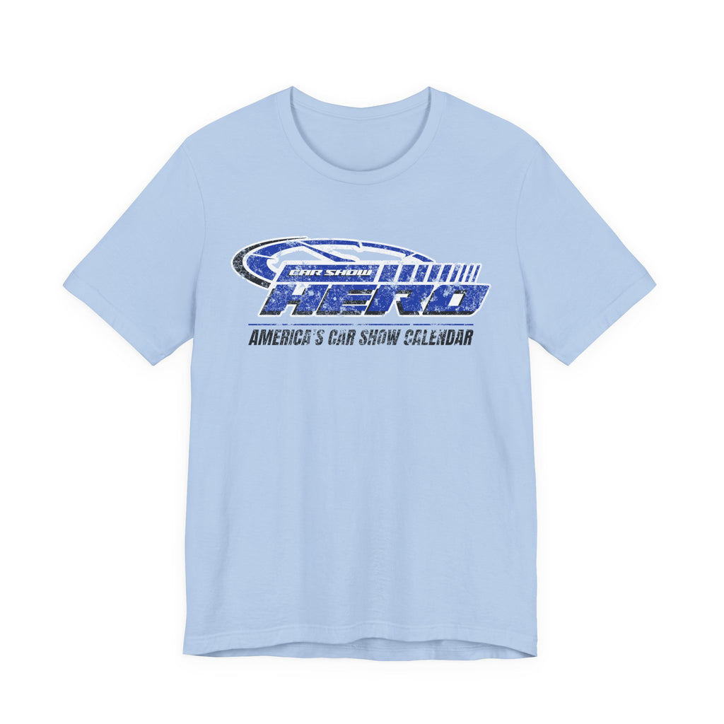 Car Show Hero Vintage Logo Tee – Royal Blue