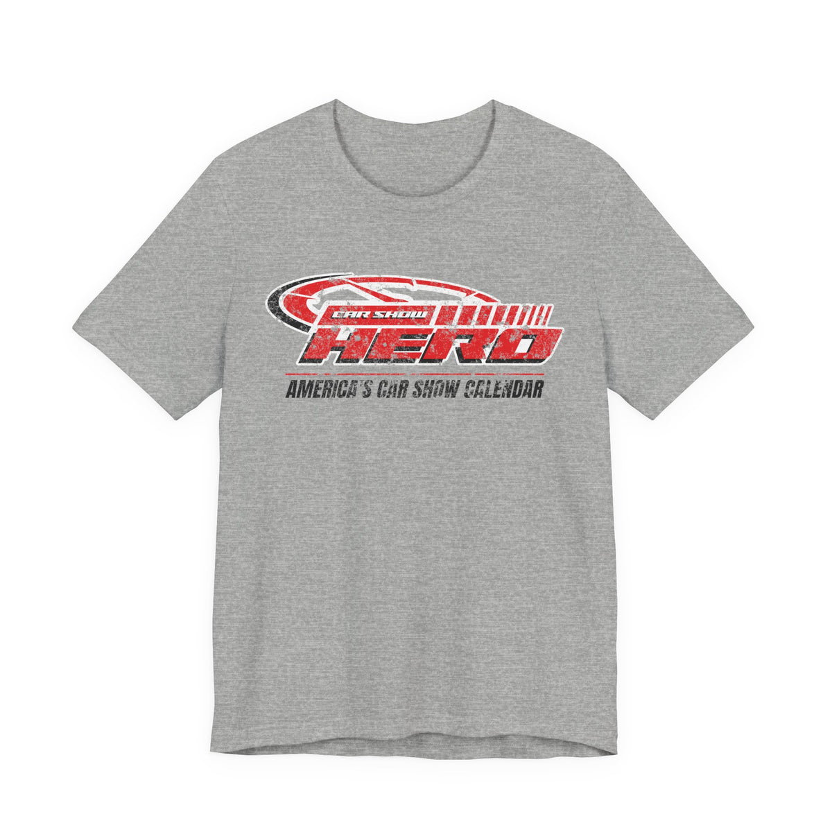 Car Show Hero Vintage Logo Tee – Red