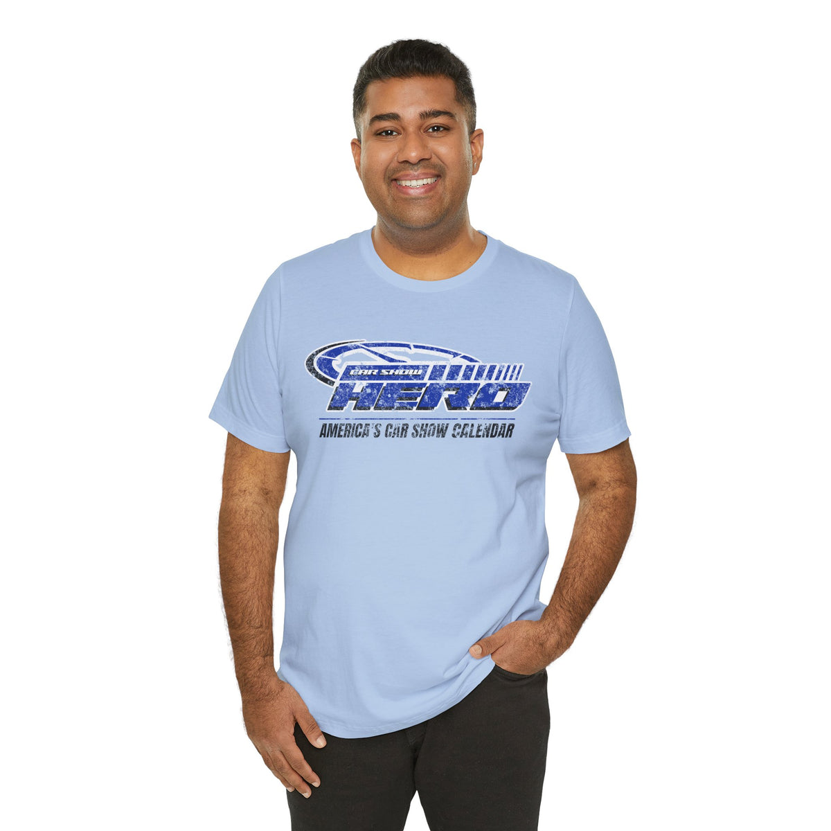 Car Show Hero Vintage Logo Tee – Royal Blue