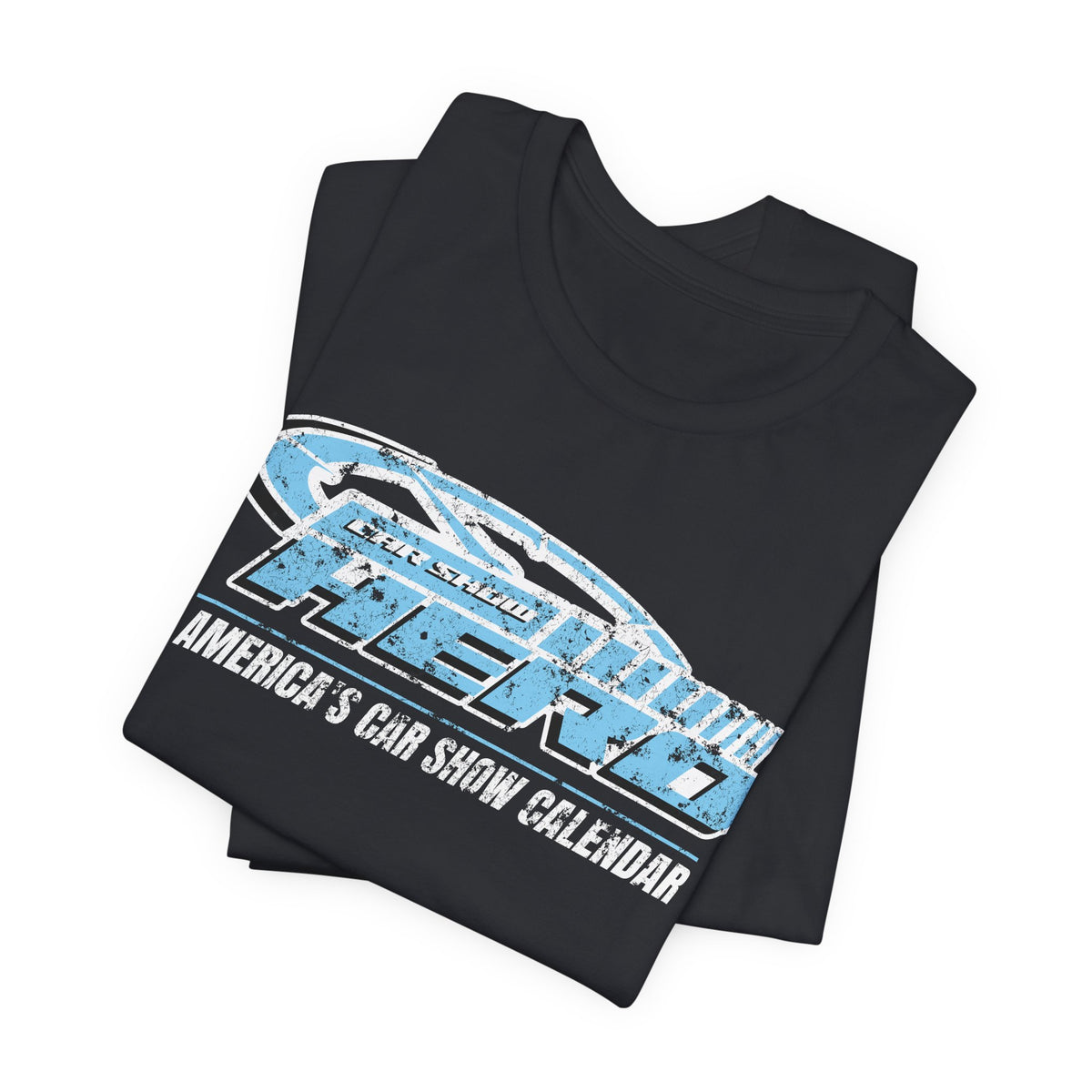 Car Show Hero Vintage Logo Tee – Baby Blue