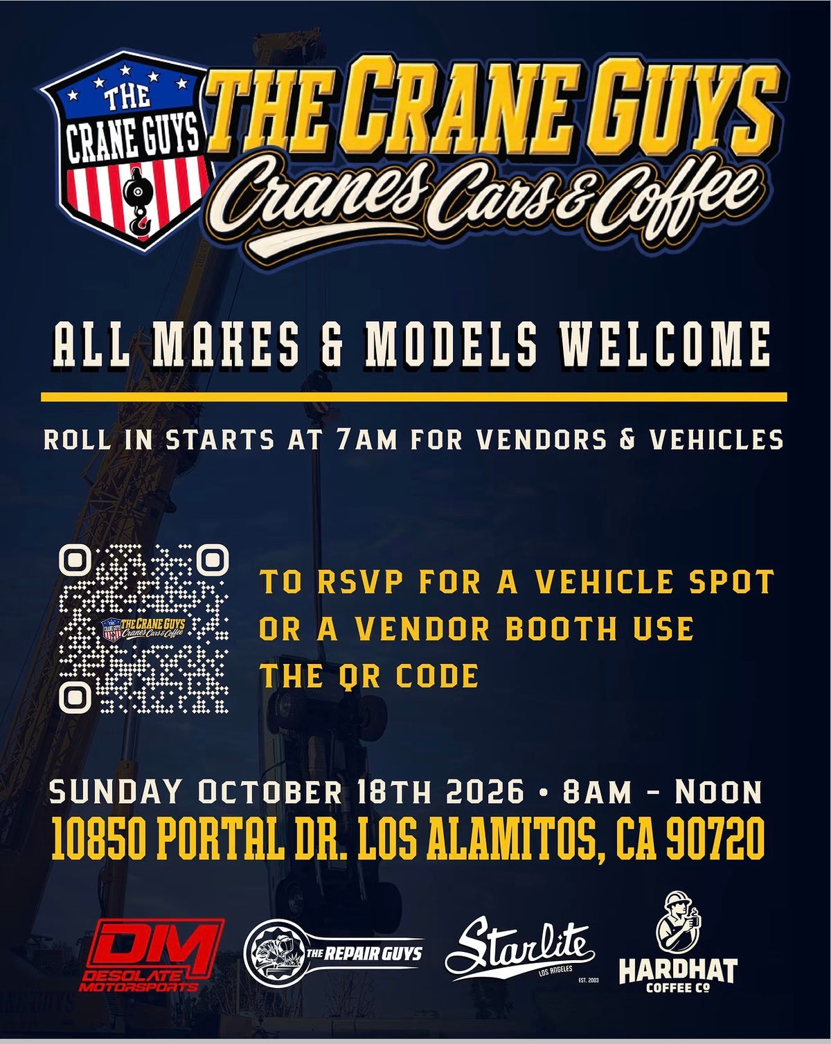 The Crane Guys Cranes Cars & Coffee