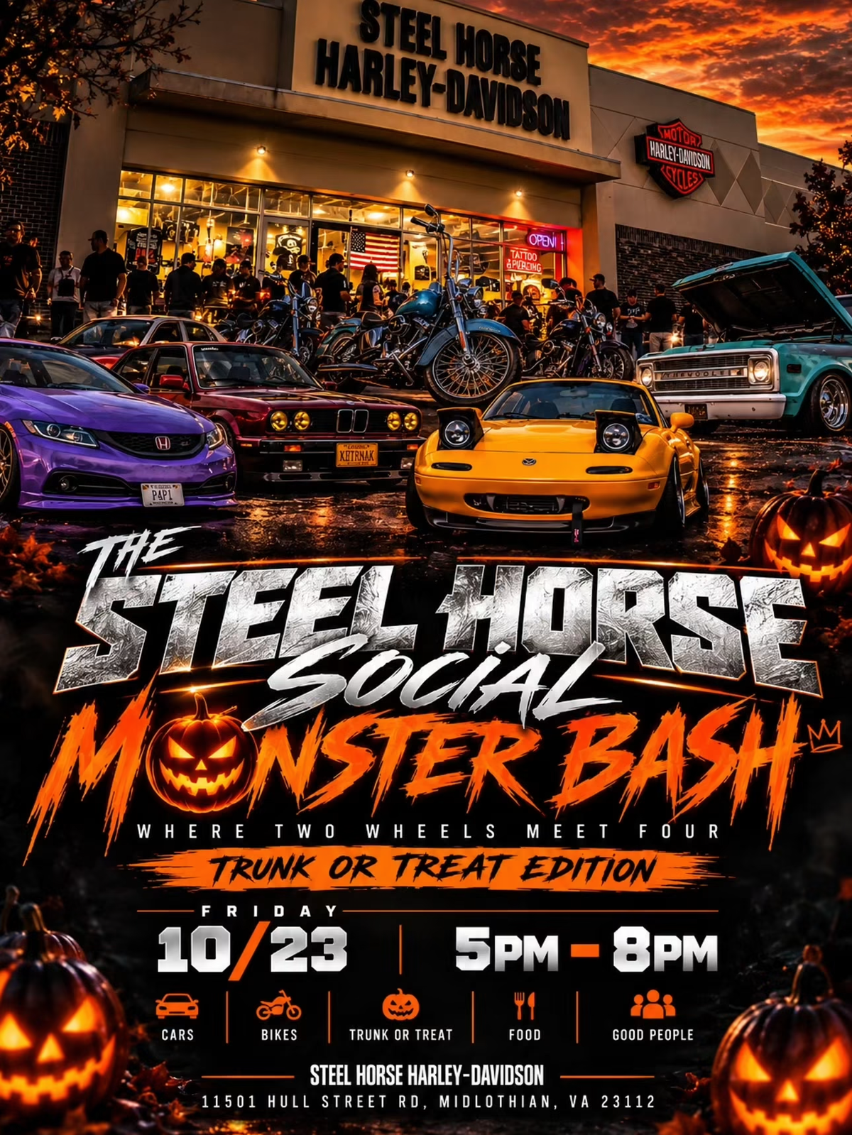 The Steel Horse Social Monster Bash