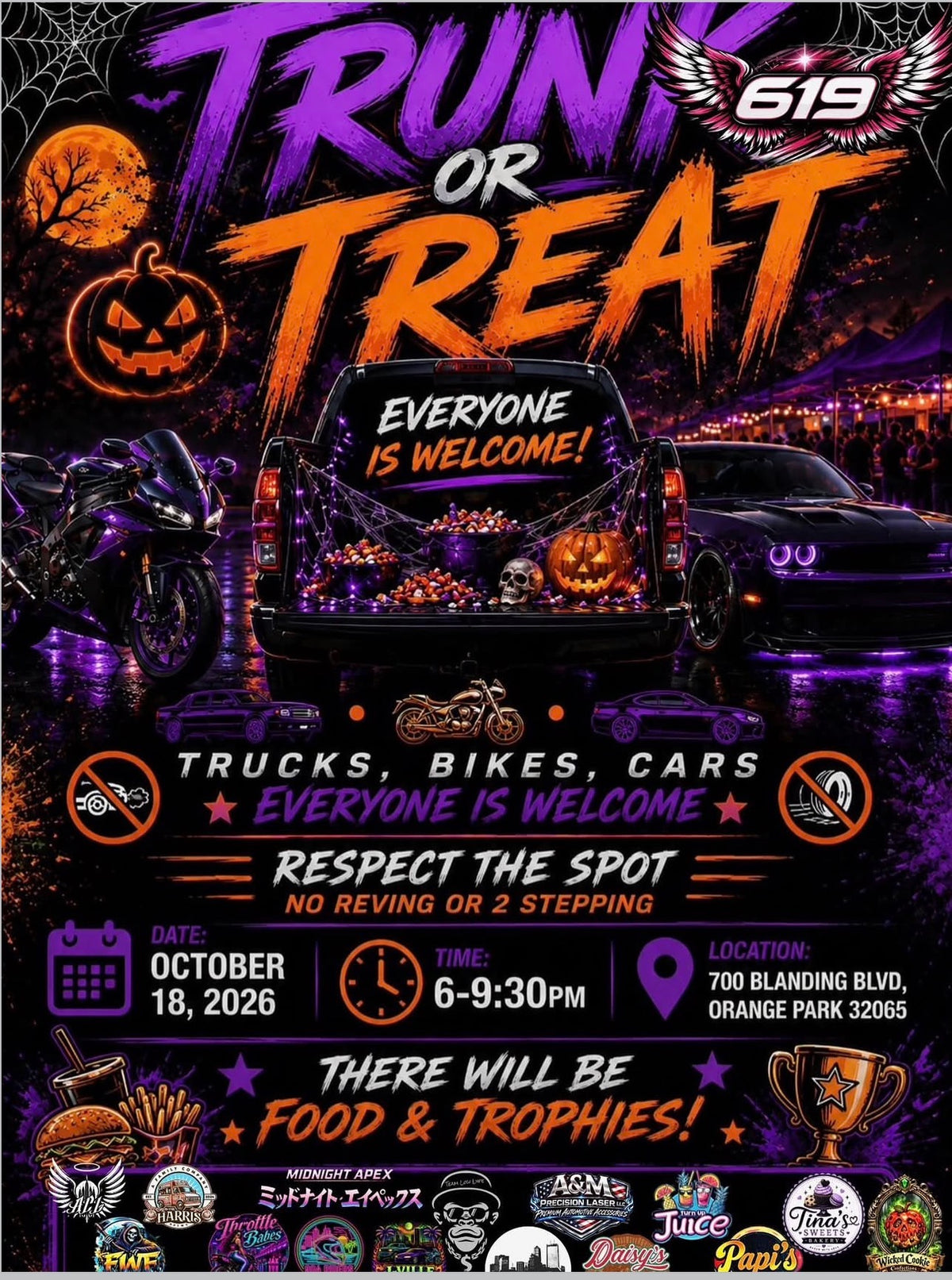 Trunk or Treat Car, Truck & Bike Show