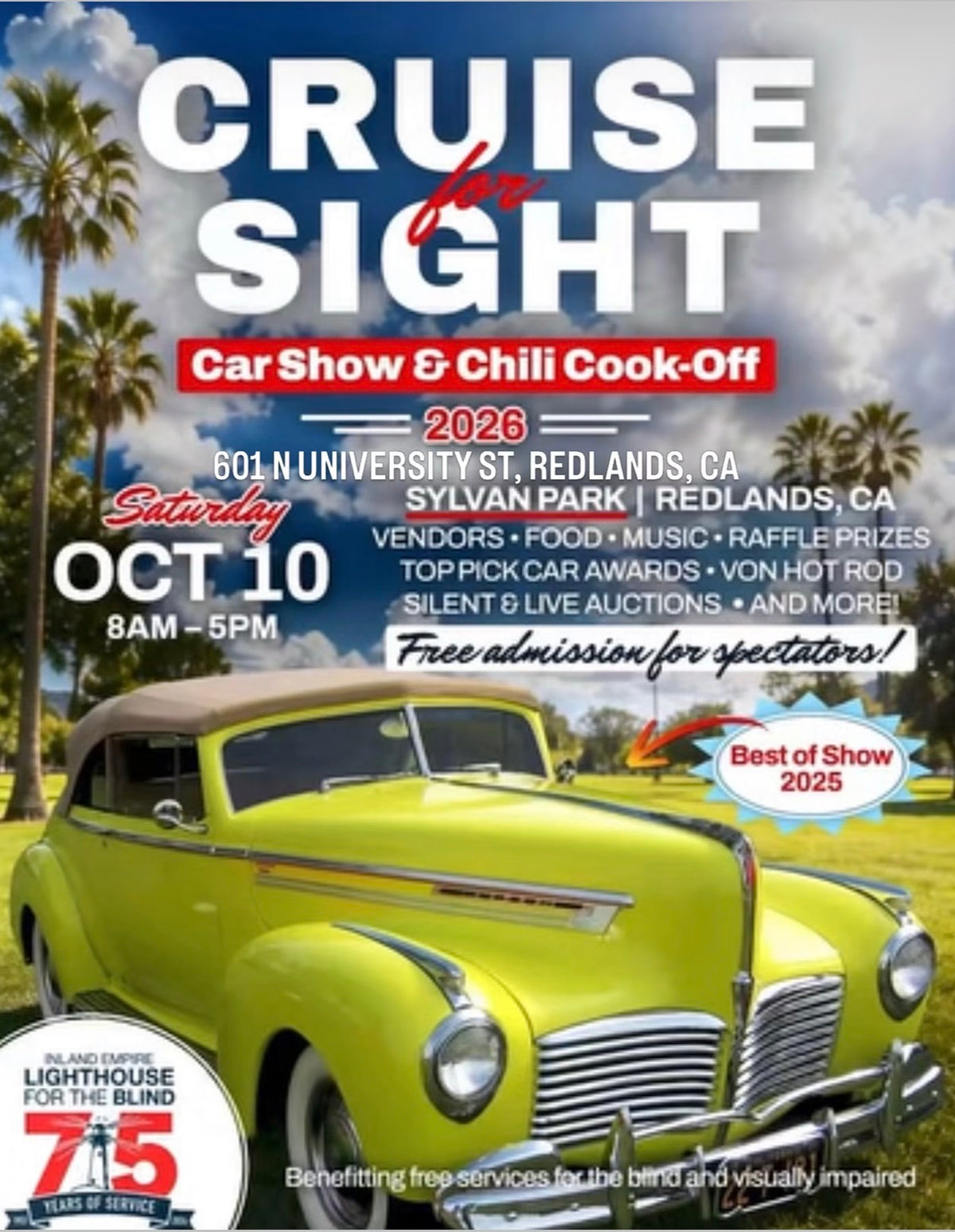 Cruise for Sight Car Show & Chili Cook-Off