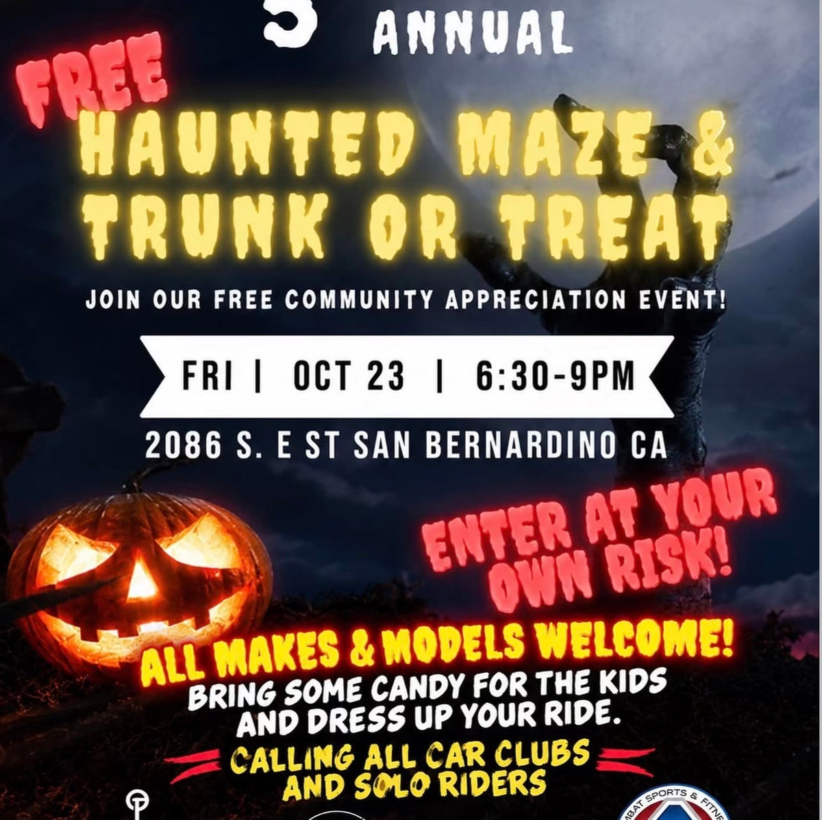5th Annual Haunted Maze & Trunk or Treat
