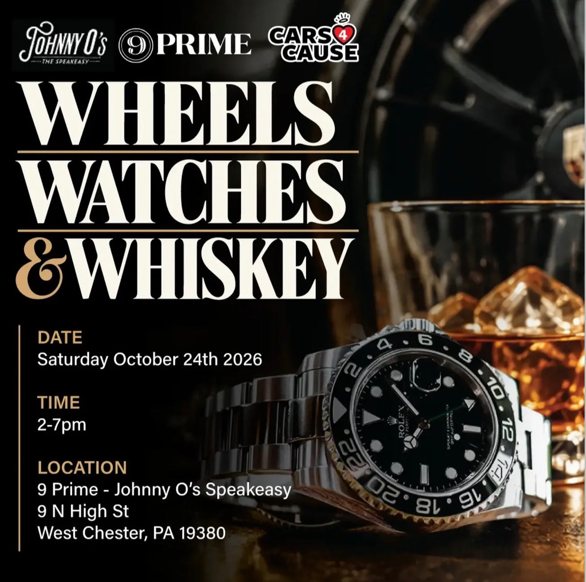 Wheels Watches & Whiskey