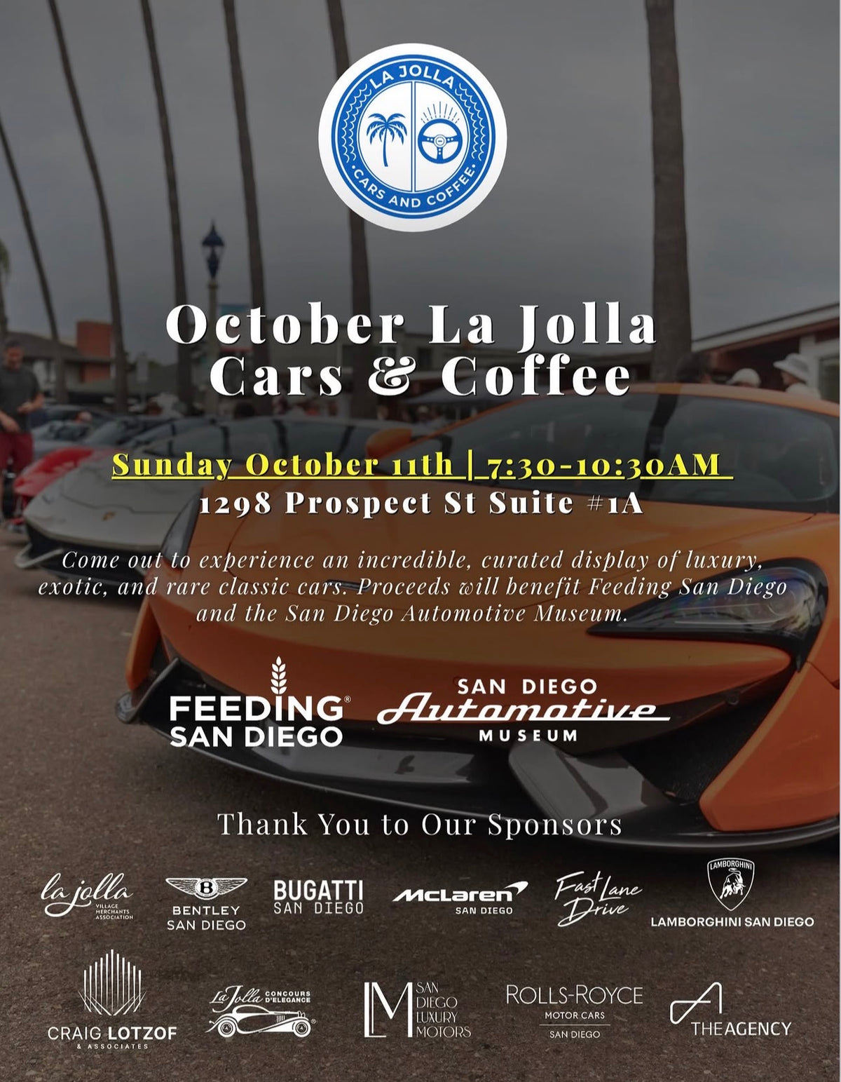October La Jolla Cars & Coffee