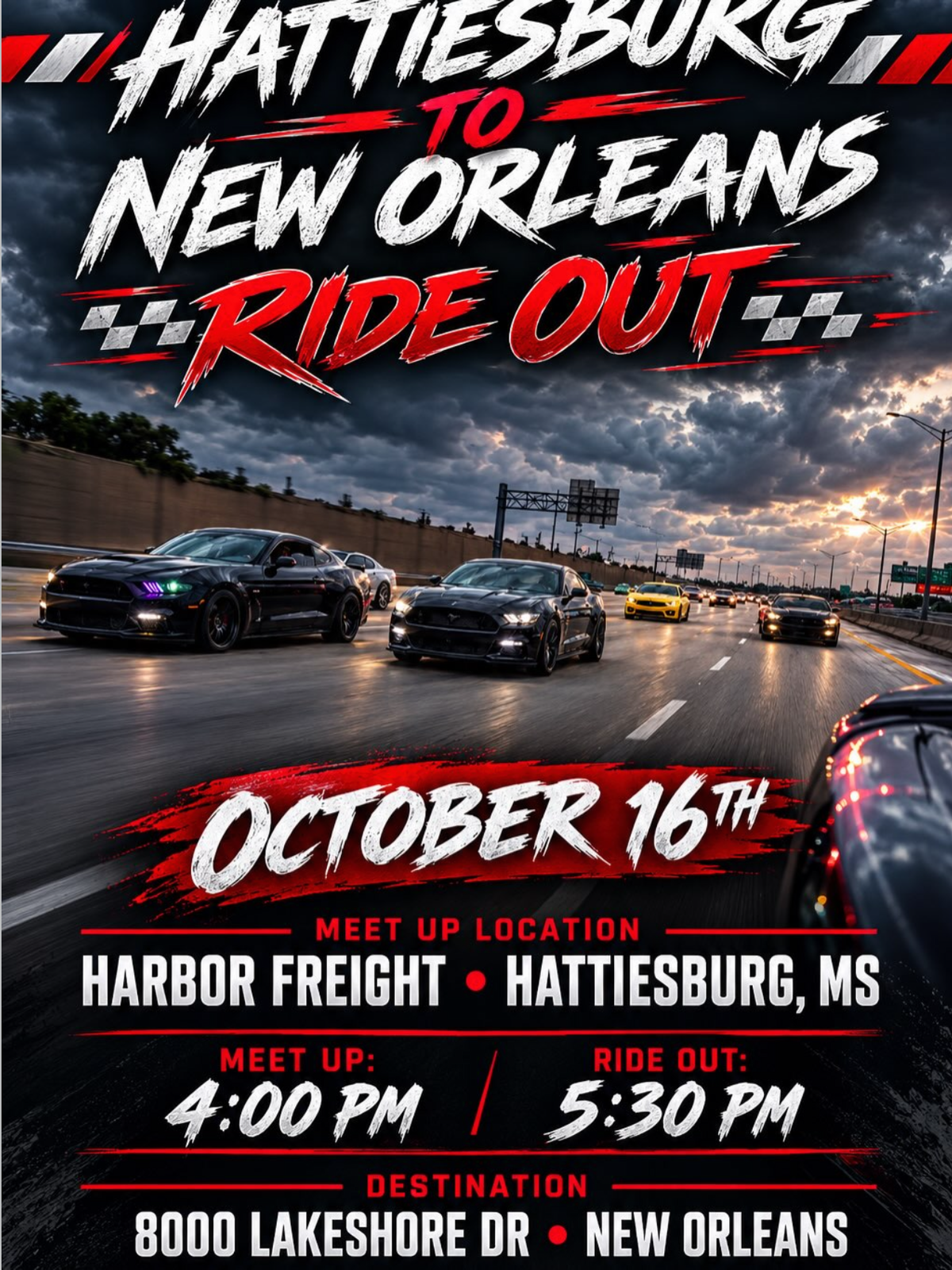 Hattiesburg to New Orleans Ride Out