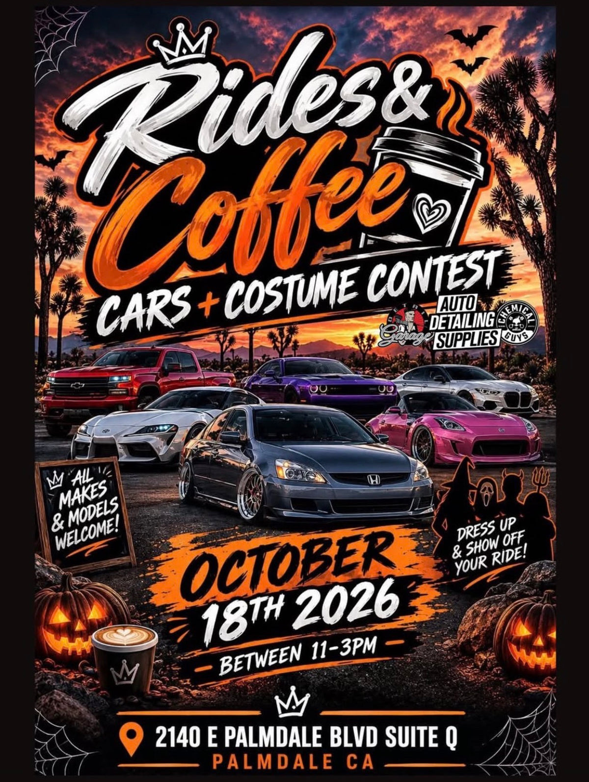Rides & Coffee Cars + Costume Contest