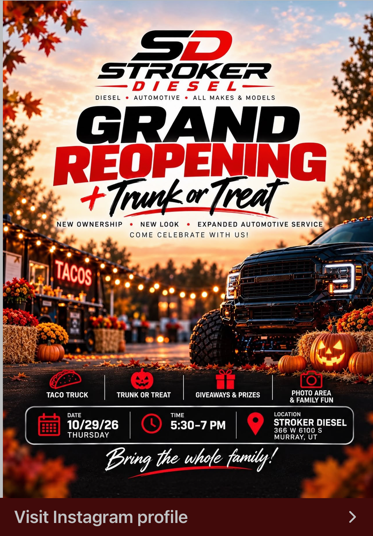 Grand Reopening + Trunk or Treat