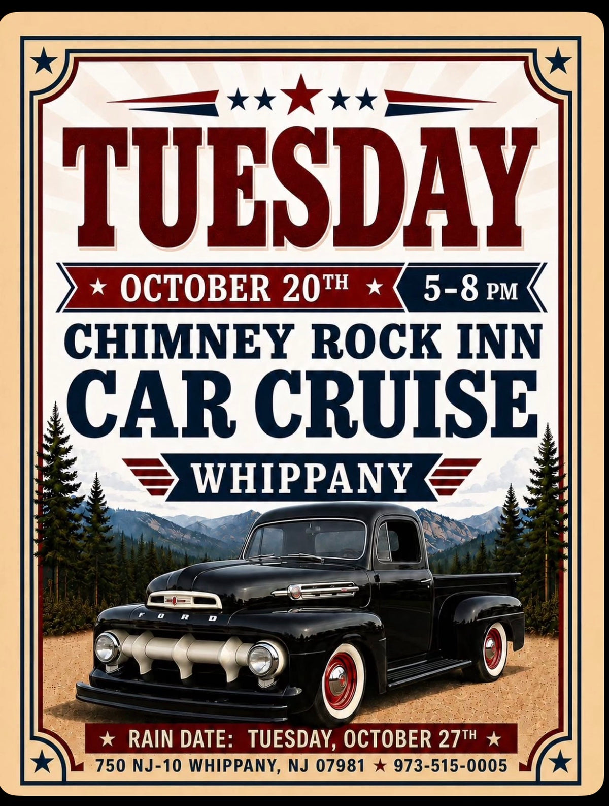Chimney Rock Inn Car Cruise