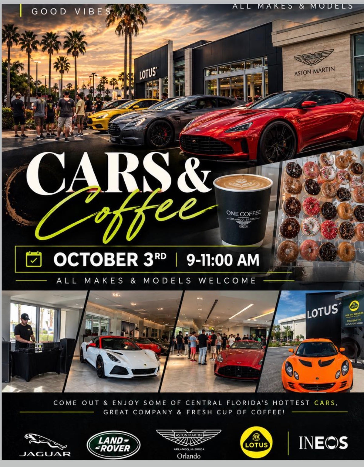 Cars & Coffee at Aston Martin Orlando