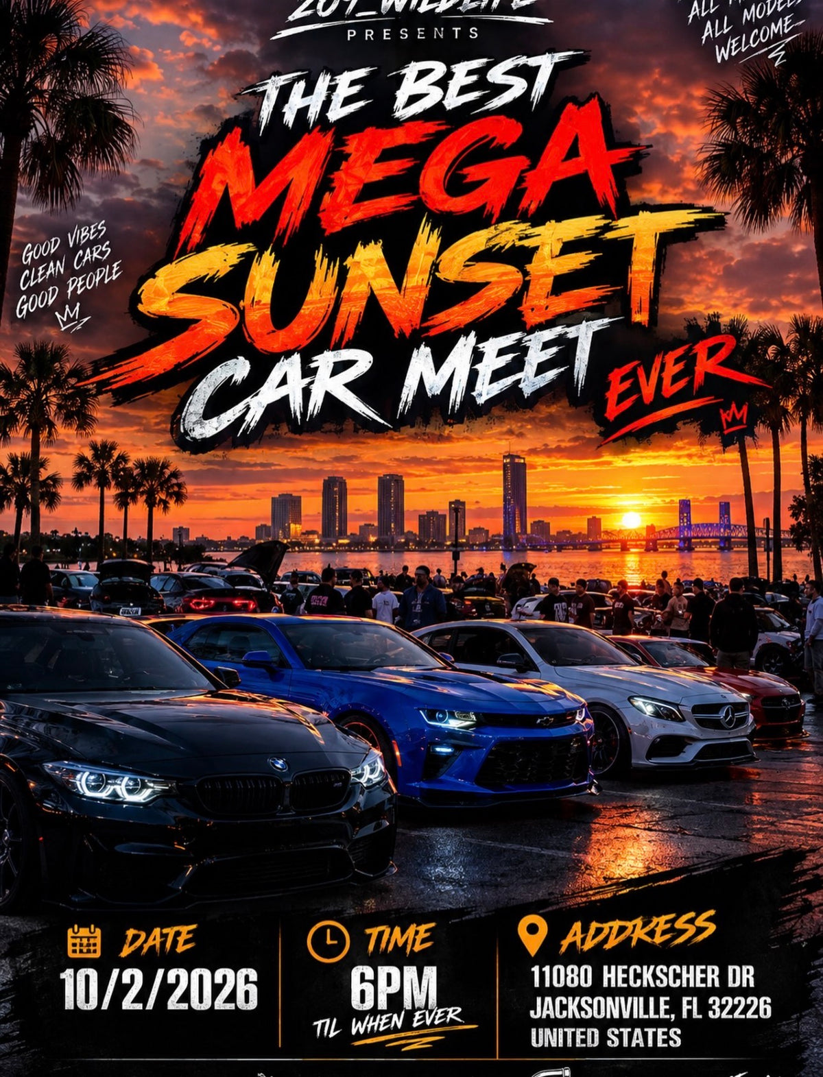 The Best Mega Sunset Car Meet Ever