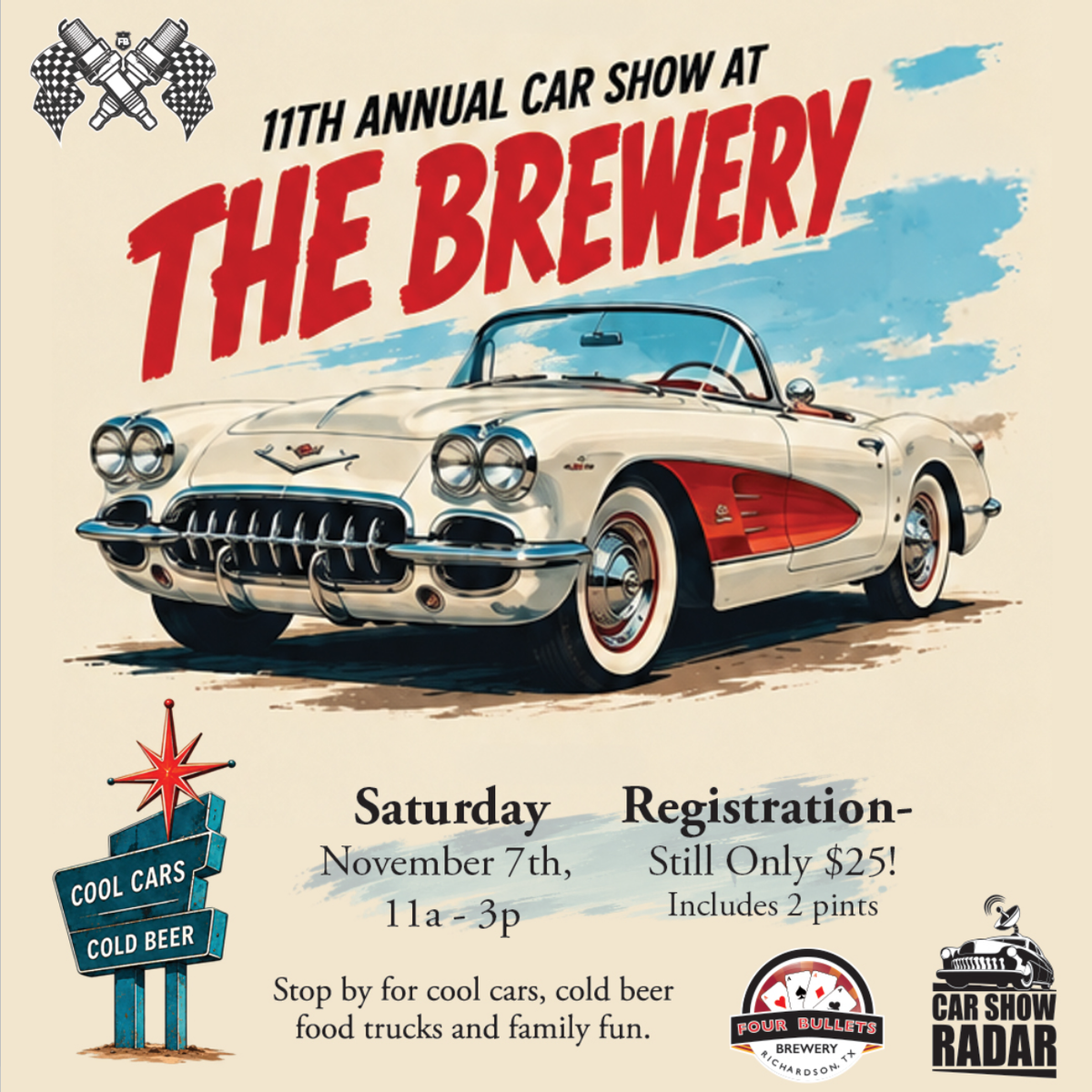 11th Annual Car Show at The Brewery