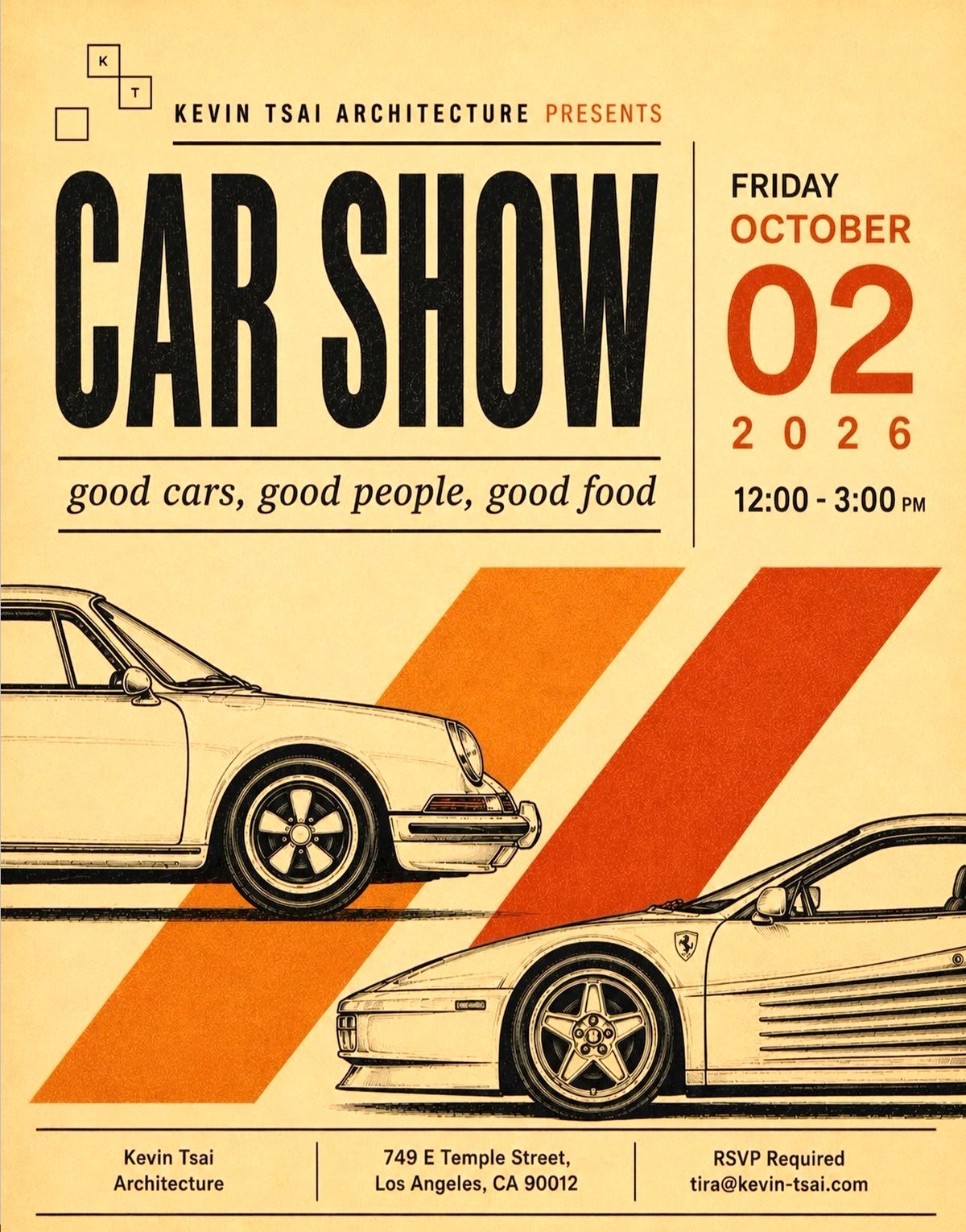 Car Show at Kevin Tsai Architecture