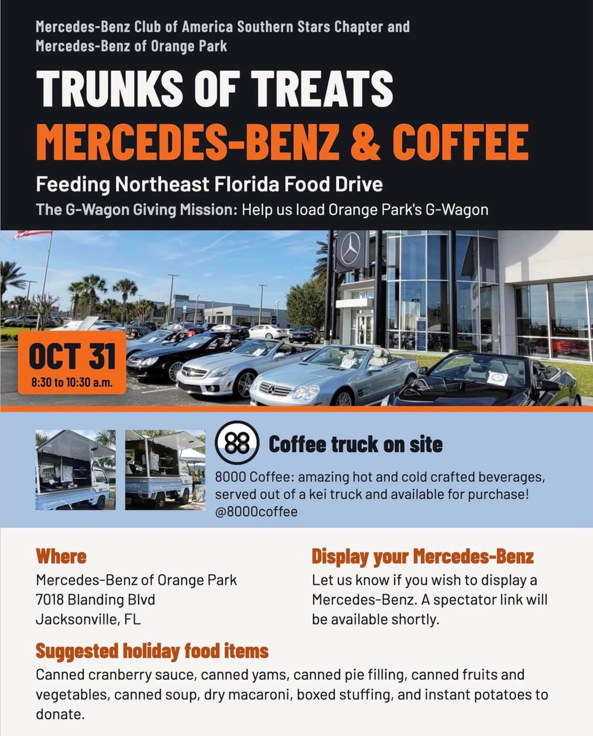 Trunks of Treats Mercedes-Benz & Coffee