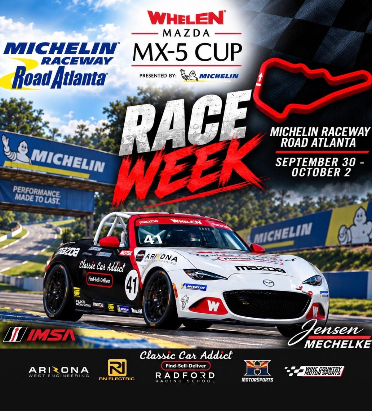 Whelen Mazda MX-5 Cup at Motul Petit Le Mans