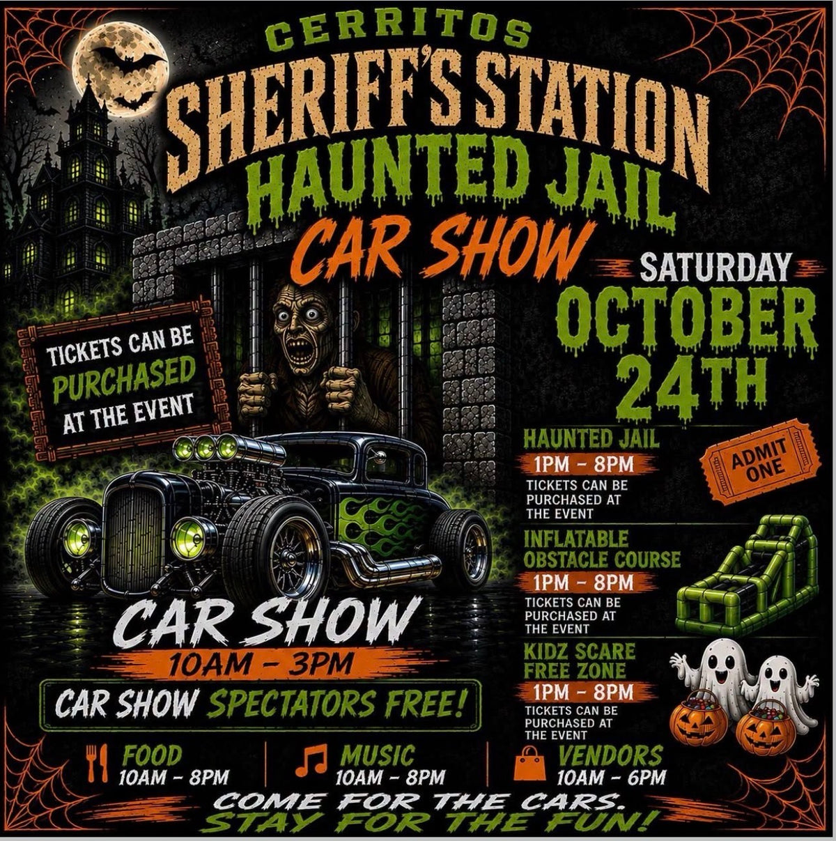 Cerritos Sheriff's Station Haunted Jail Car Show