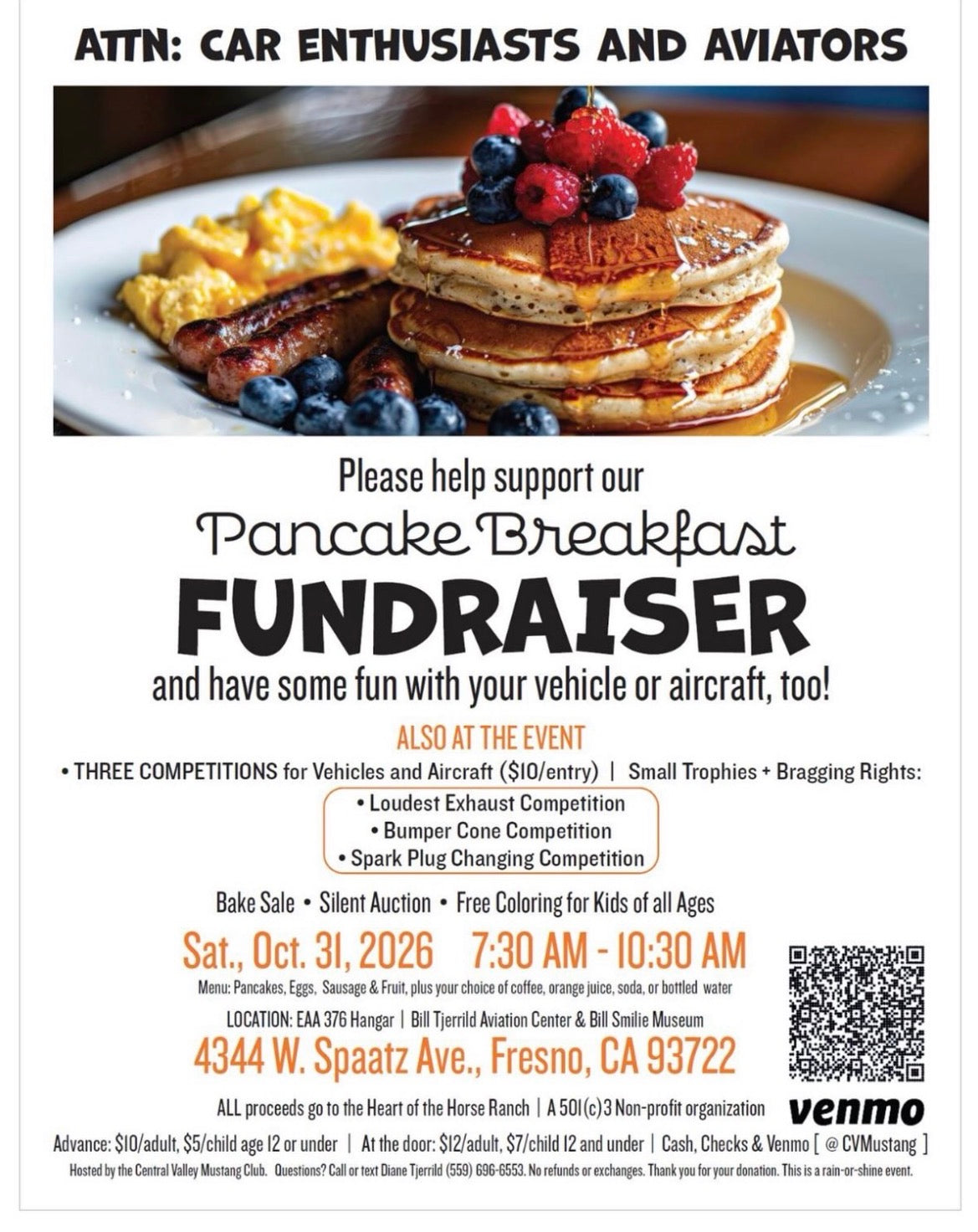 Pancake Breakfast Fundraiser