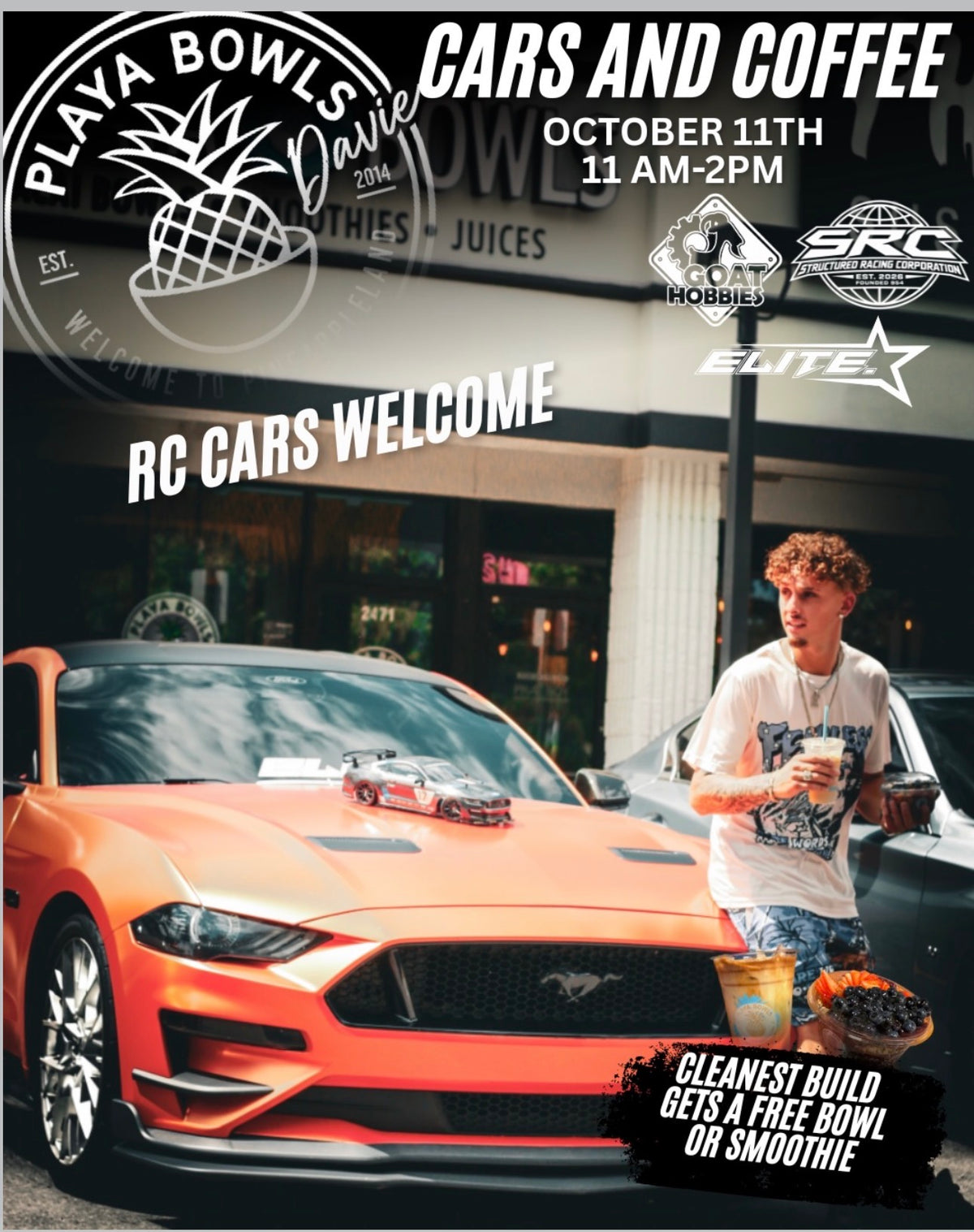 Cars & Coffee at Playa Bowls Davie