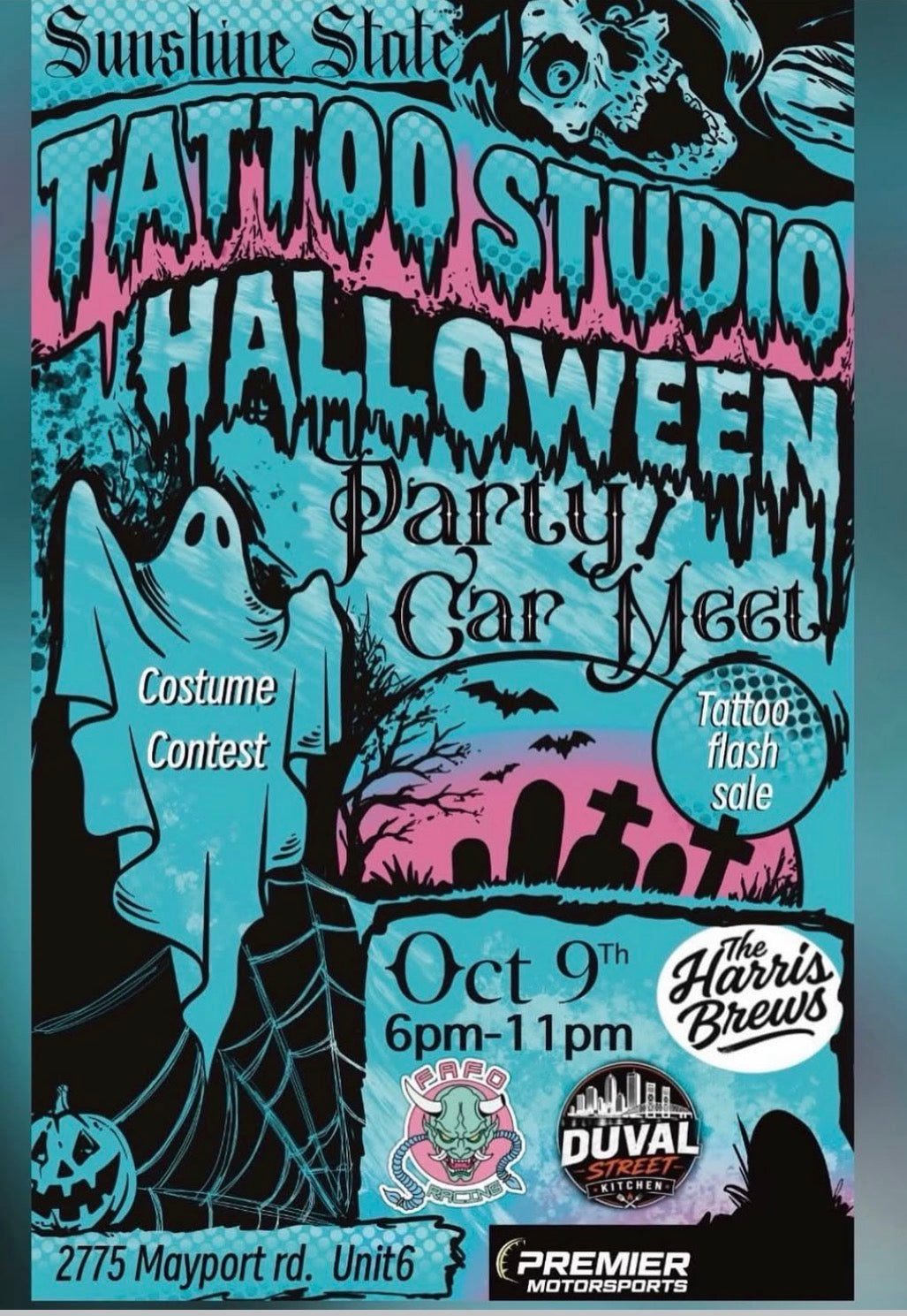 Sunshine State Tattoo Studio Halloween Party & Car Meet