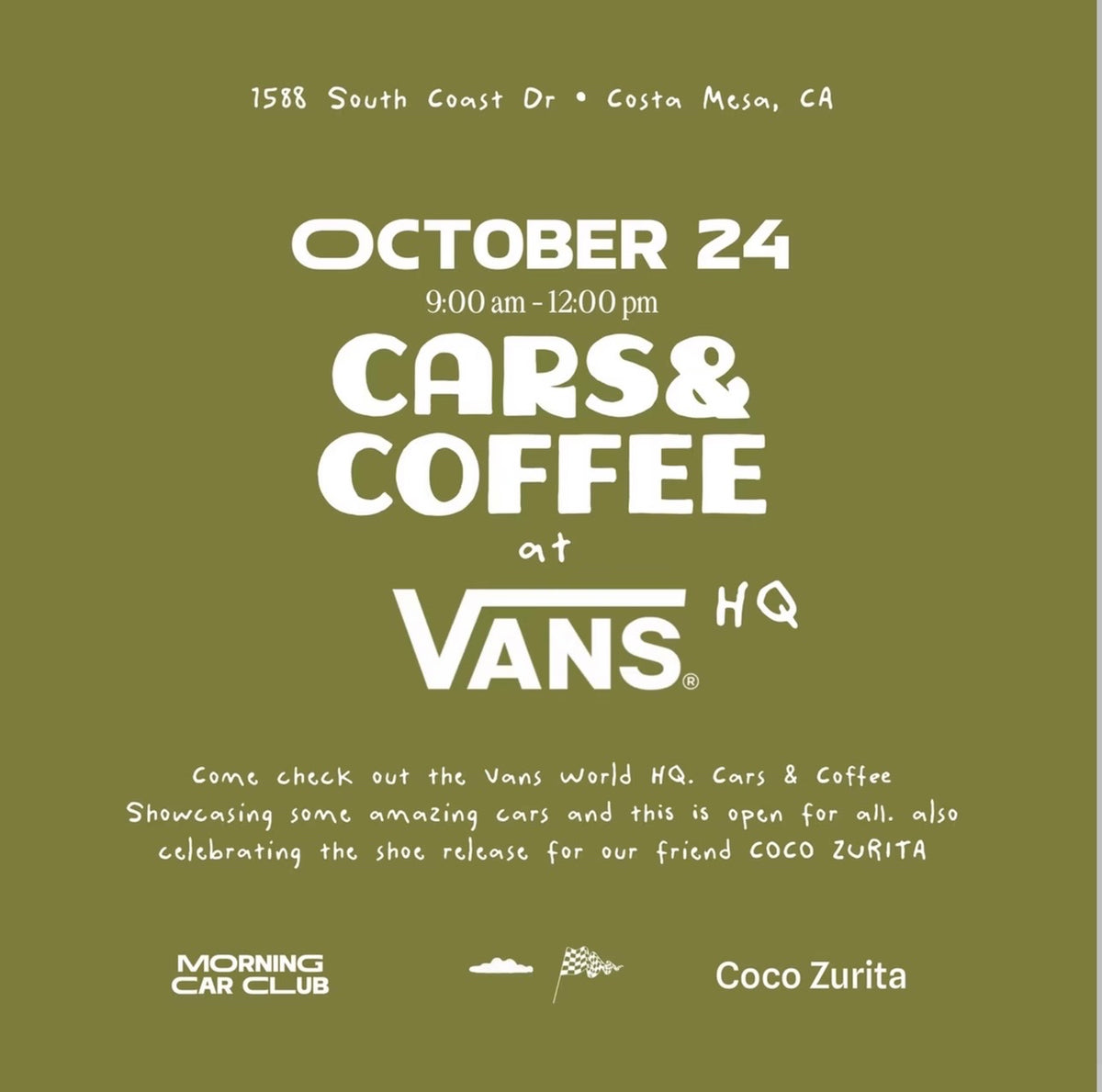 Cars & Coffee at Vans HQ