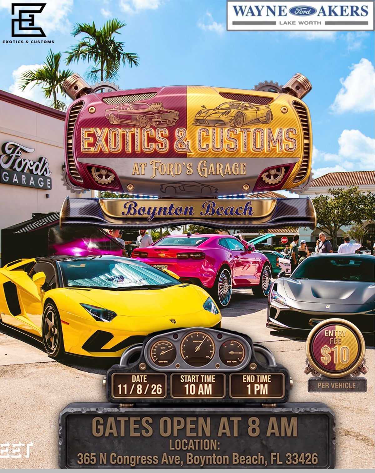 Exotics & Customs at Ford's Garage