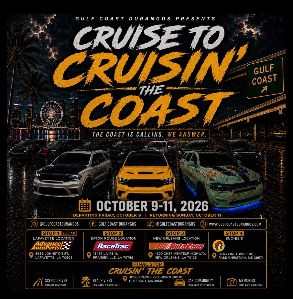 Cruise to Cruisin' The Coast