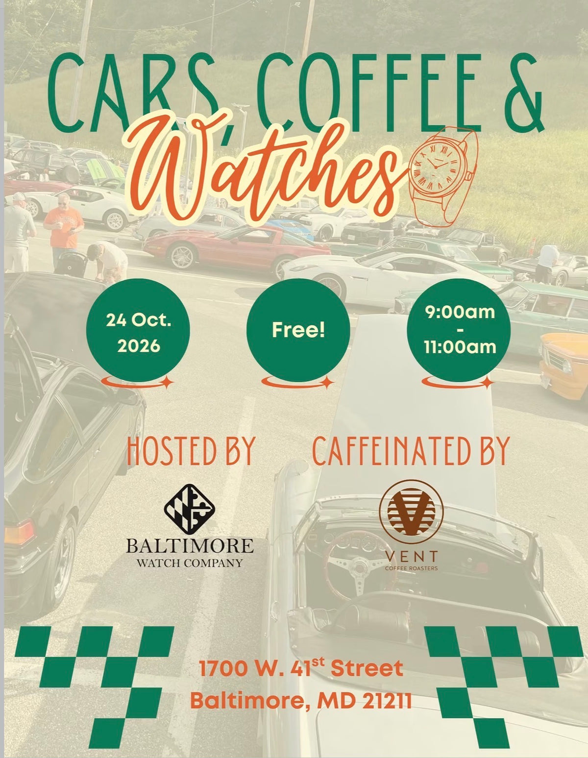 Cars, Coffee & Watches