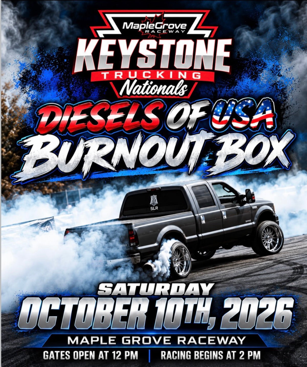 Keystone Trucking Nationals: Diesels of USA Burnout Box