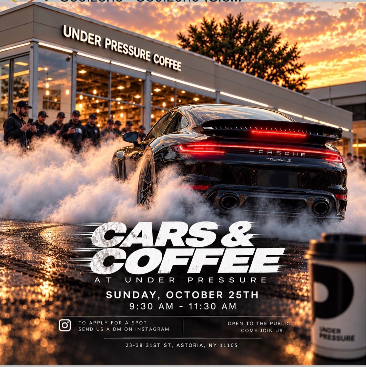 Cars & Coffee at Under Pressure