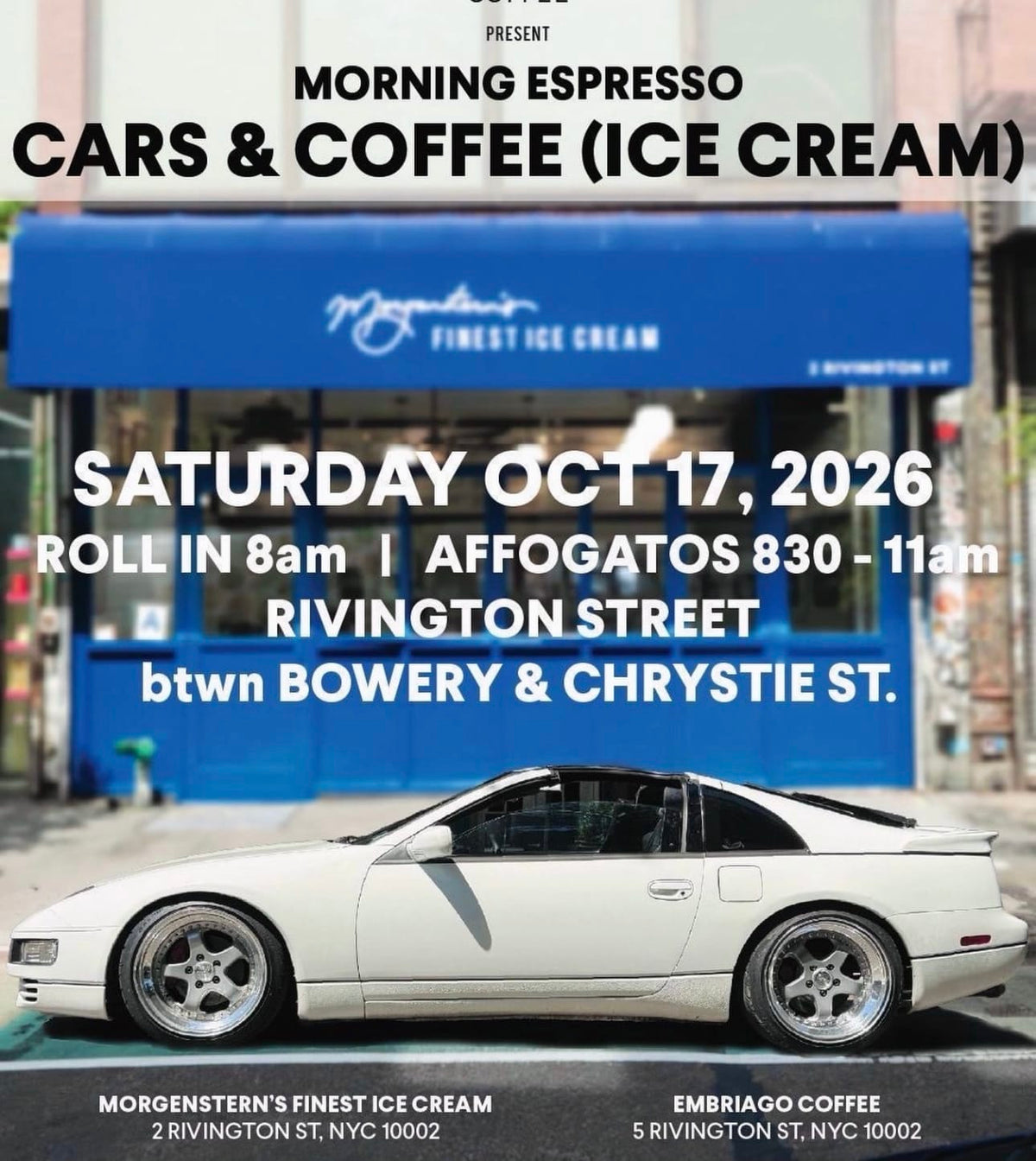 Morning Espresso Cars & Coffee (Ice Cream)