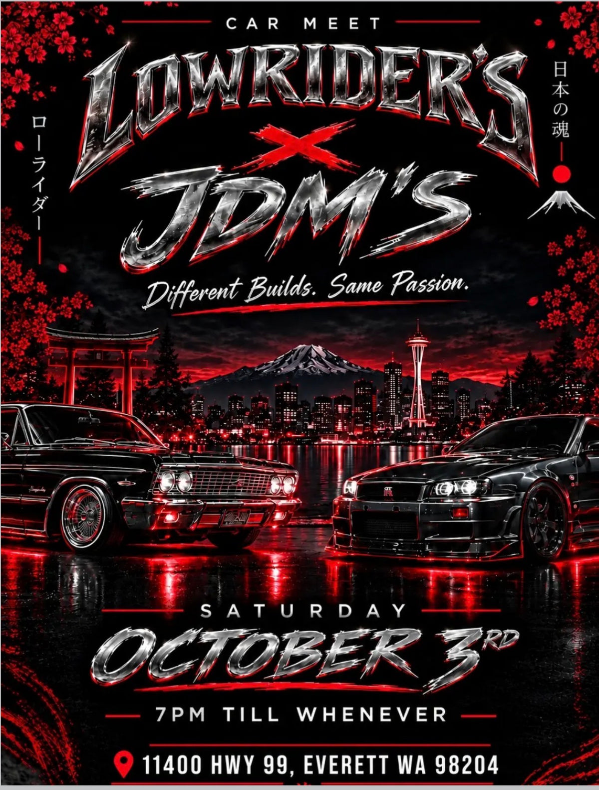 Lowrider's x JDM's Car Meet