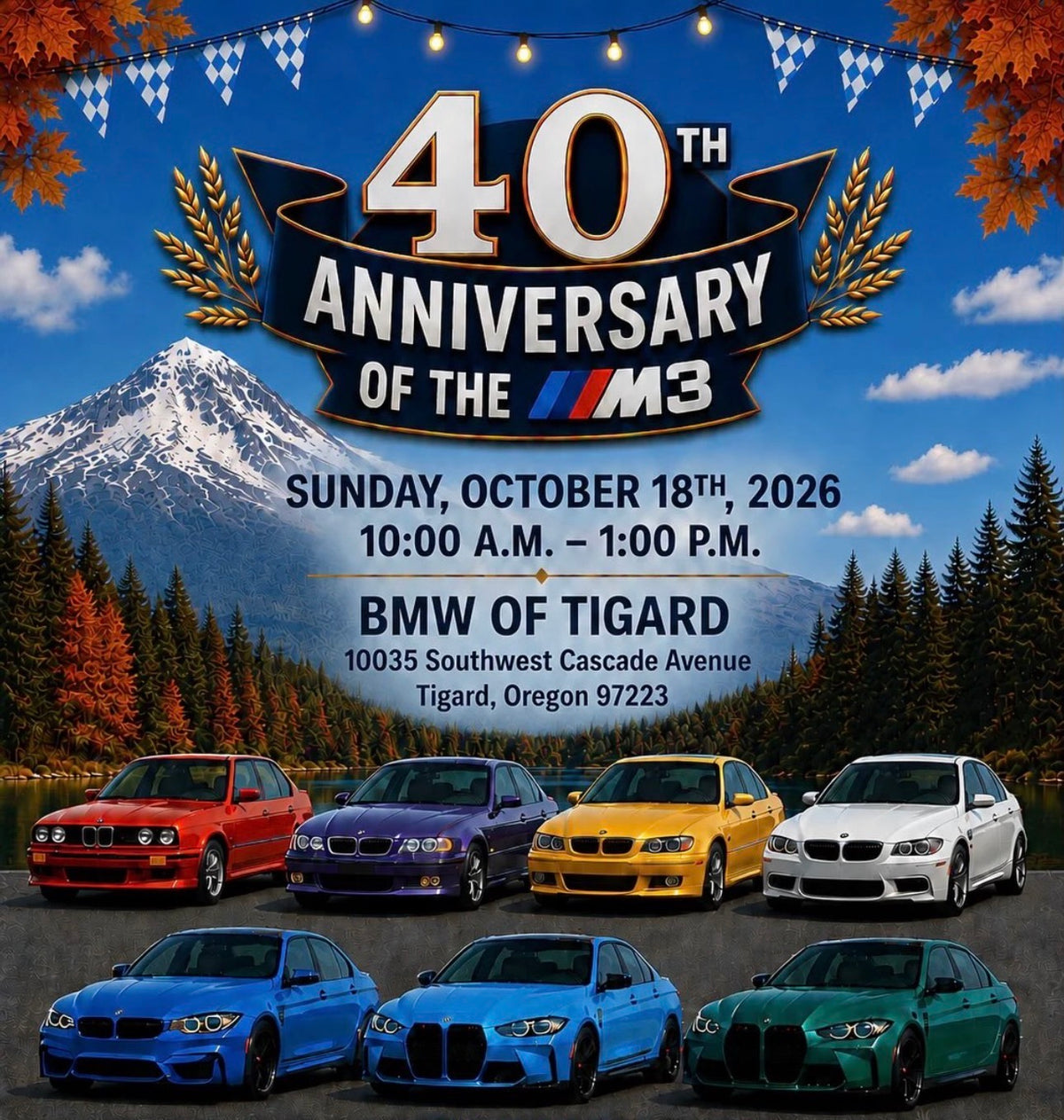 BMW M3 40th Anniversary Car Show