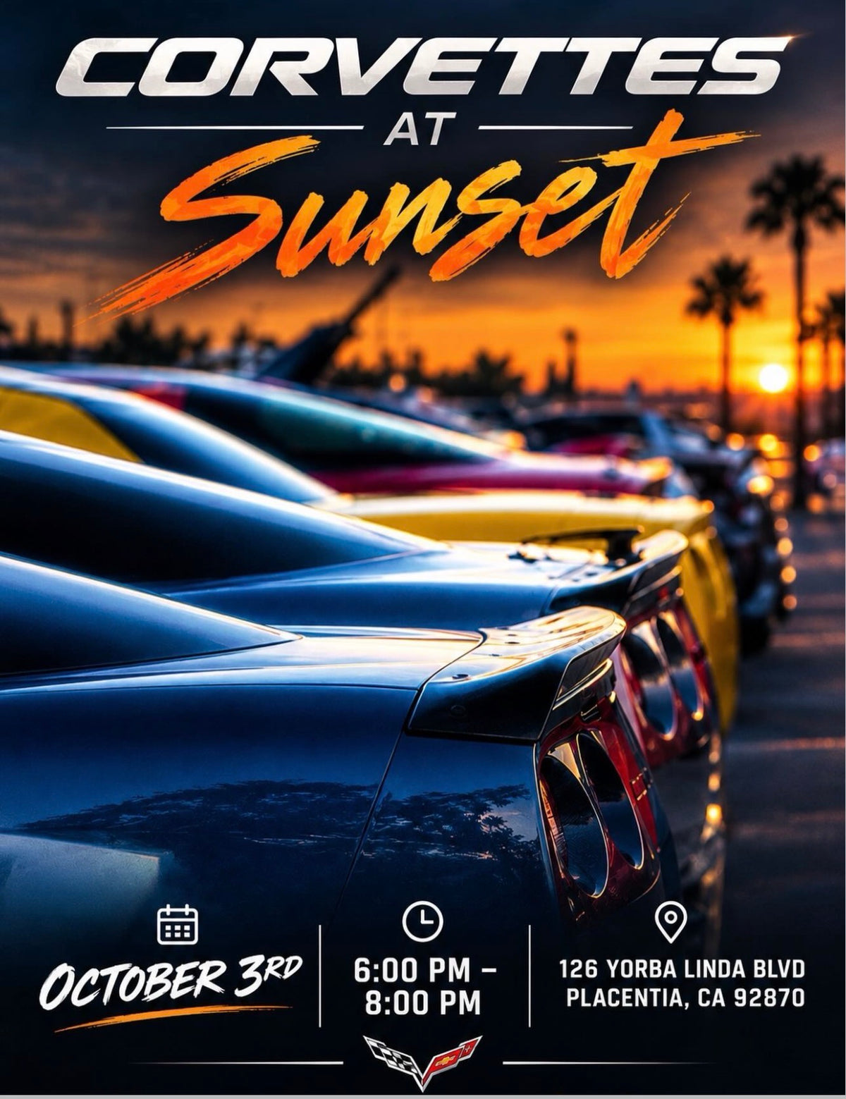 Corvettes at Sunset