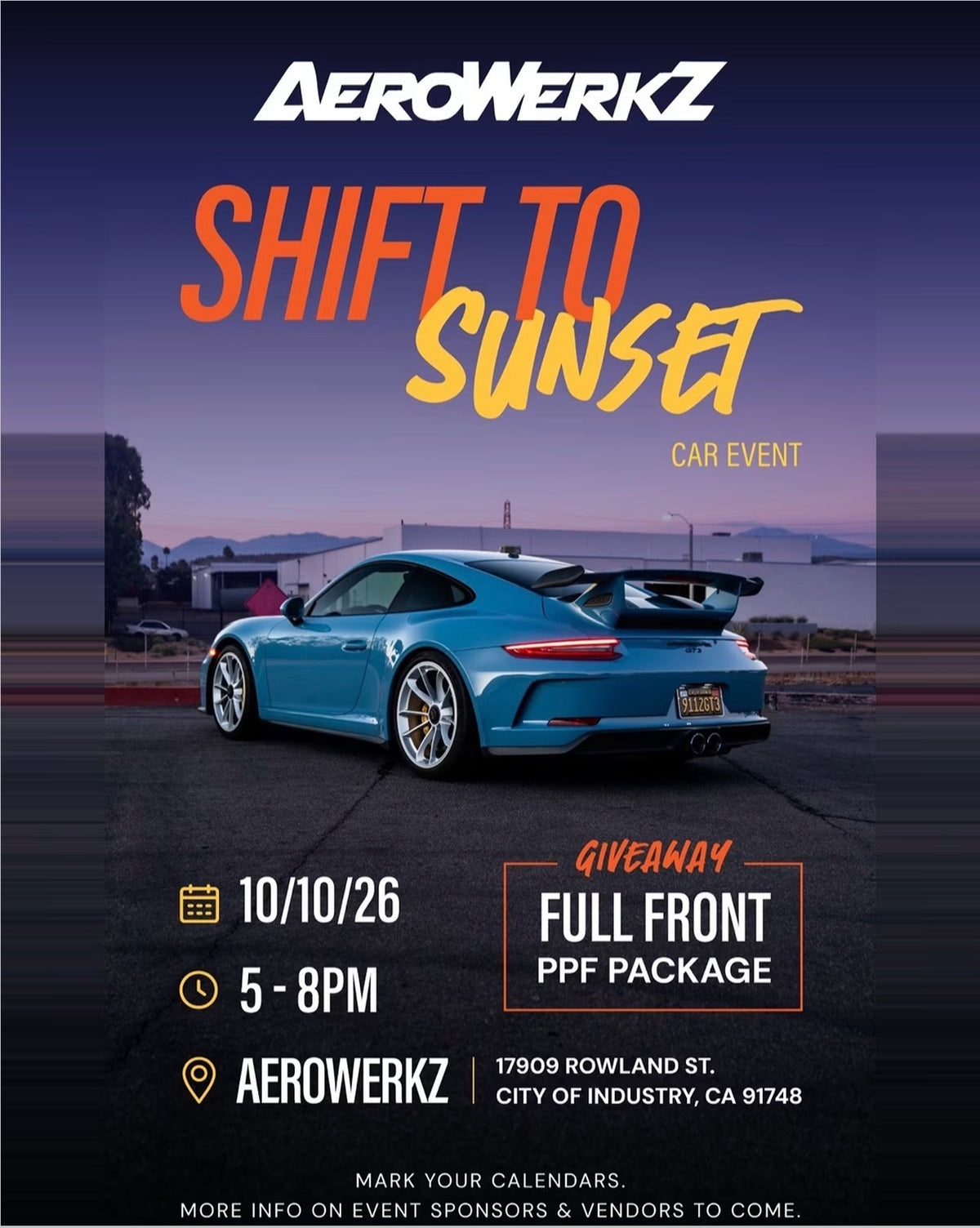 Shift to Sunset at Aerowerkz