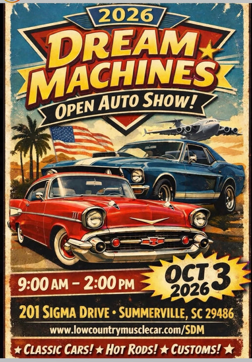 14th Annual Summerville Dream Machines Open Auto Show