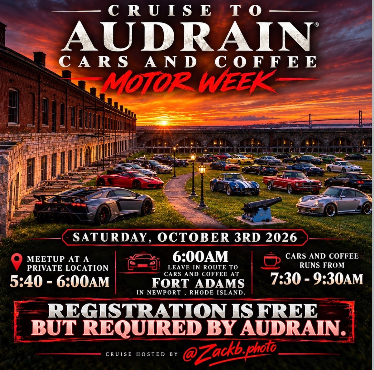 Cruise to Audrain Cars and Coffee Motor Week