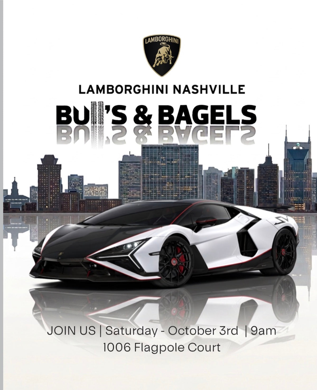 Bulls & Bagels at Lamborghini Nashville