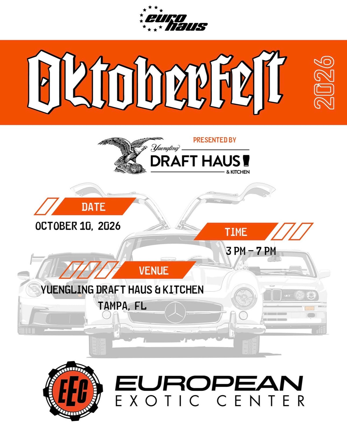 Oktoberfest Car Show at Yuengling Draft Haus & Kitchen