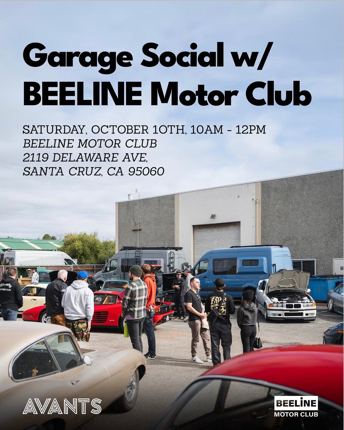 Garage Social w/ BEELINE Motor Club